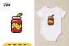 Pixel Art Fast Food 8Bit Soft Drink Clipart Bundle