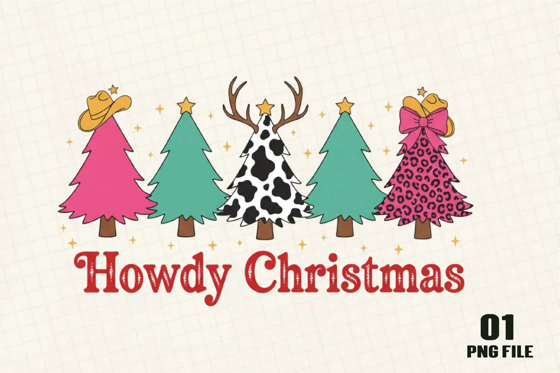 Plaid Leopard Christmas Tree Clipart Bundle - CraftNest - Digital Crafting and Art