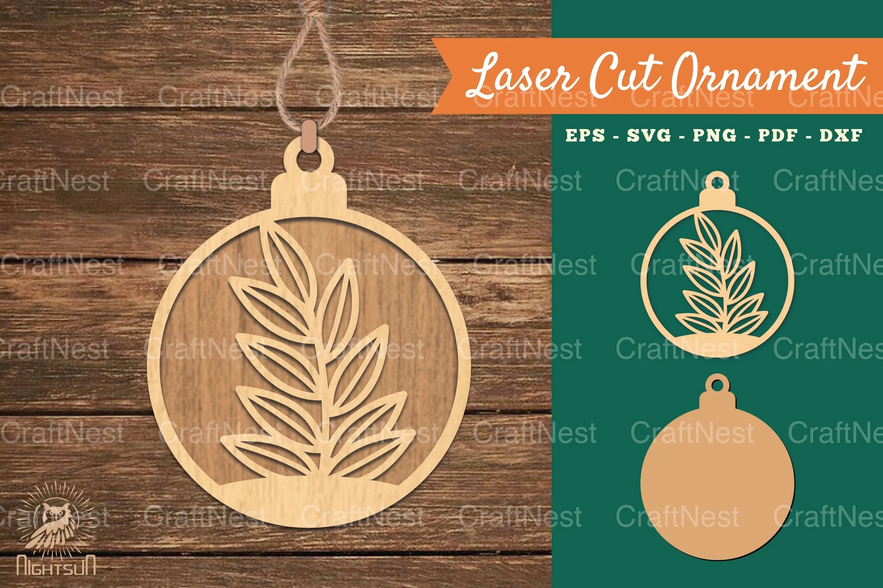 Plant Laser Cut Ornament SVG Bundle - CraftNest - Digital Crafting and Art