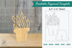 Plant Printable Cut Template Bundle - CraftNest - Digital Crafting and Art