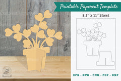 Plant Printable Cut Template Clipart Bundle - CraftNest - Digital Crafting and Art