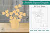 Plant Printable Cut Template Clipart Bundle
