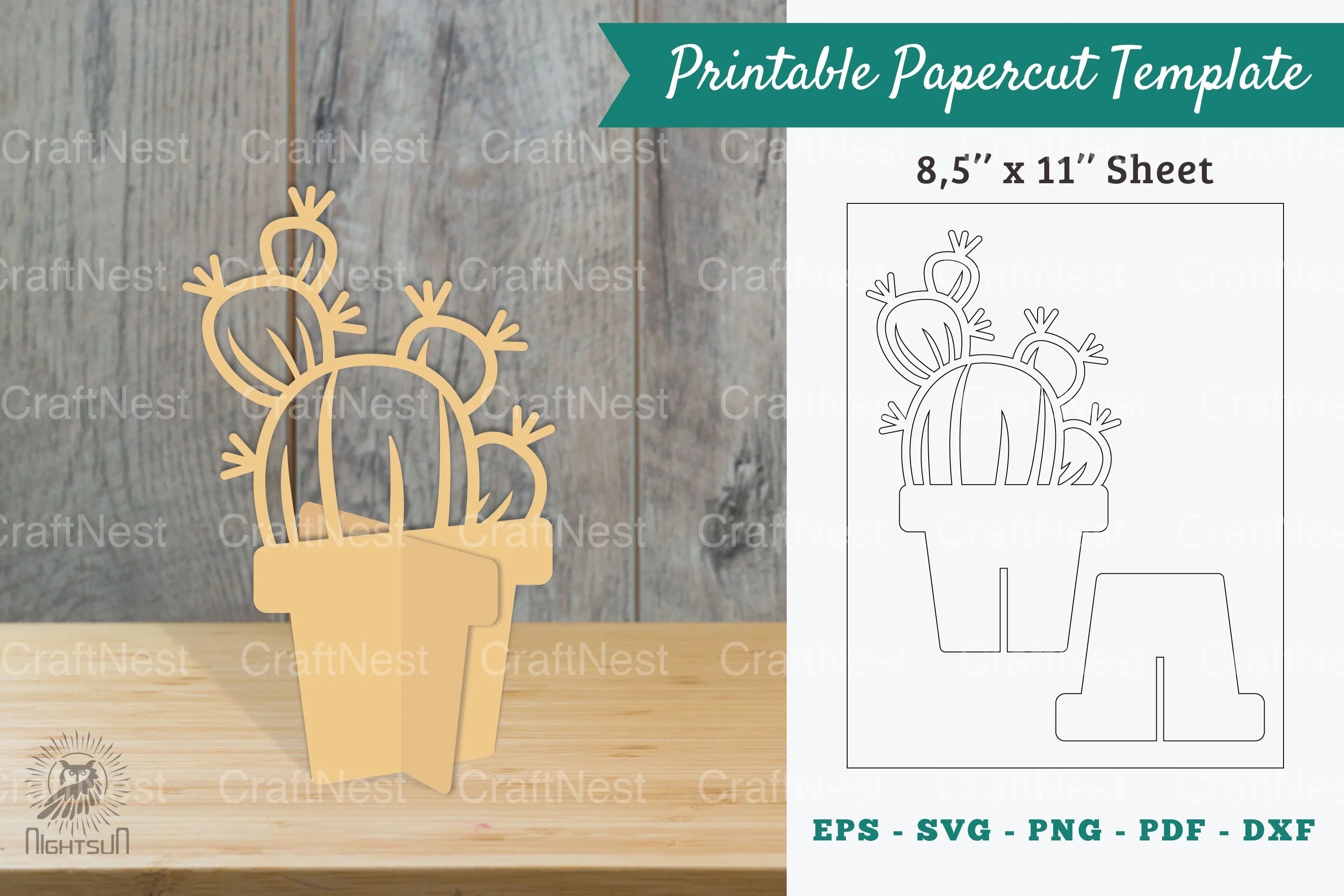 Plant Printable Cut Template Bundle - CraftNest - Digital Crafting and Art