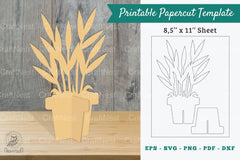 Plant Printable Cut Template Bundle - CraftNest - Digital Crafting and Art