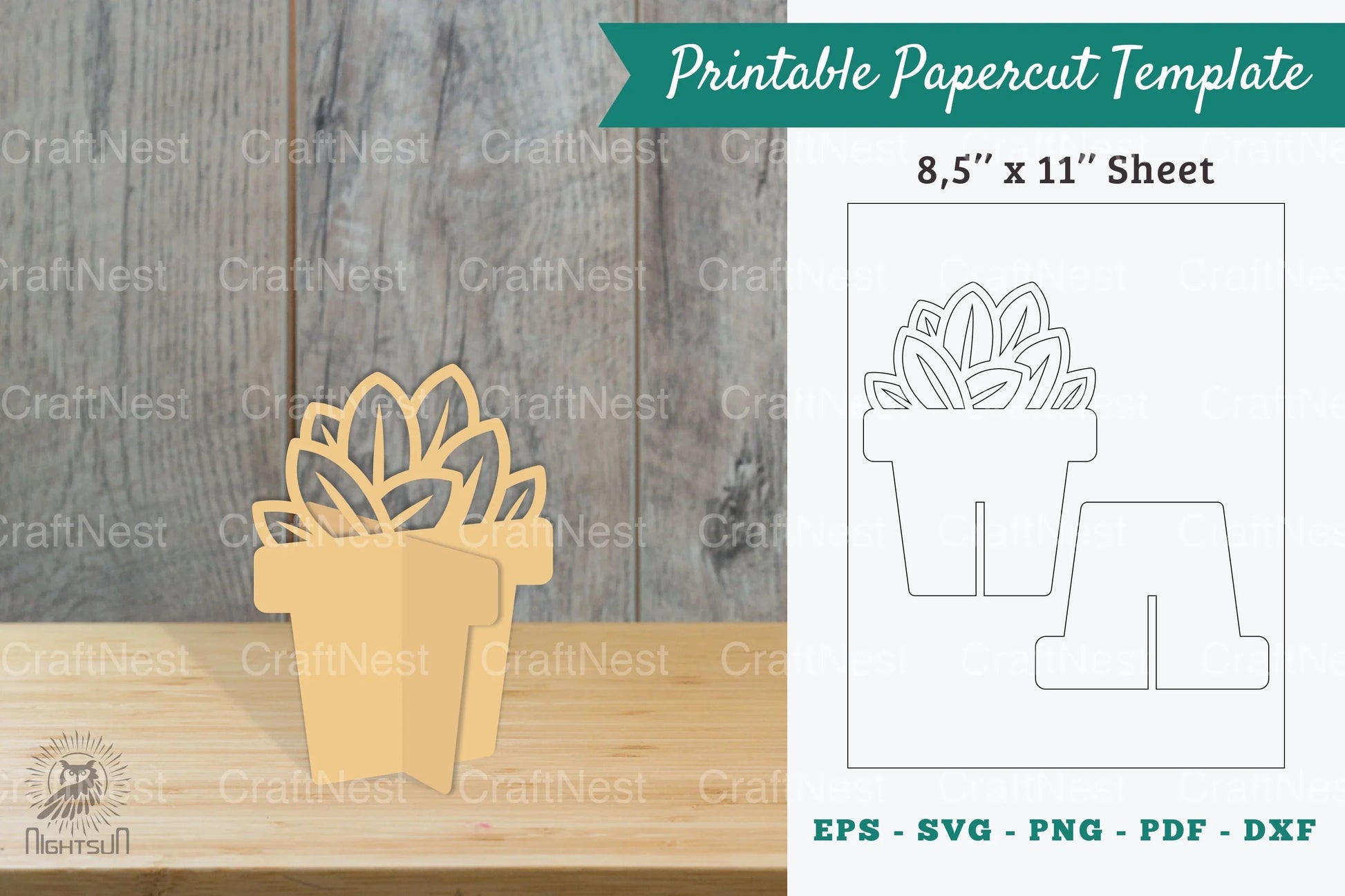 Plant Printable Cut Template Bundle - CraftNest - Digital Crafting and Art