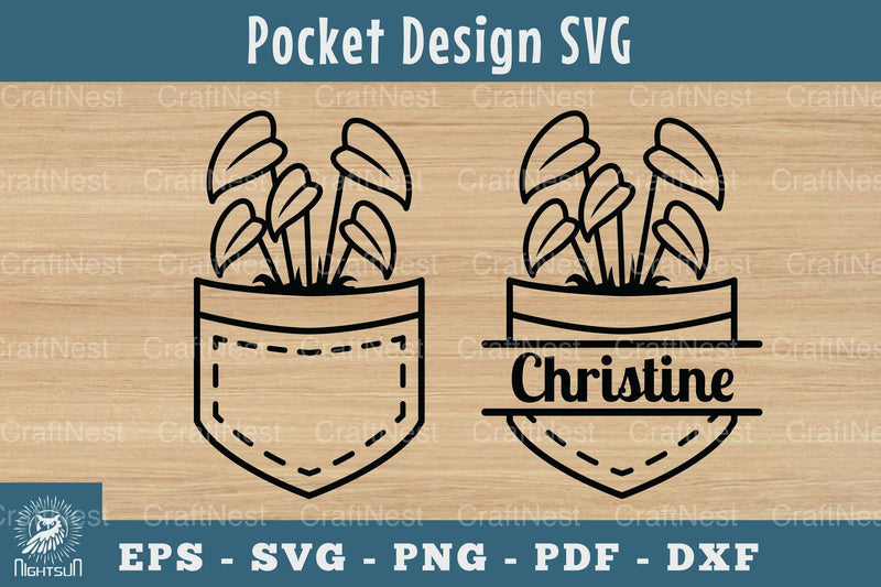Plant in Pocket Silhouette Design Clipart Bundle - CraftNest - Digital Crafting and Art