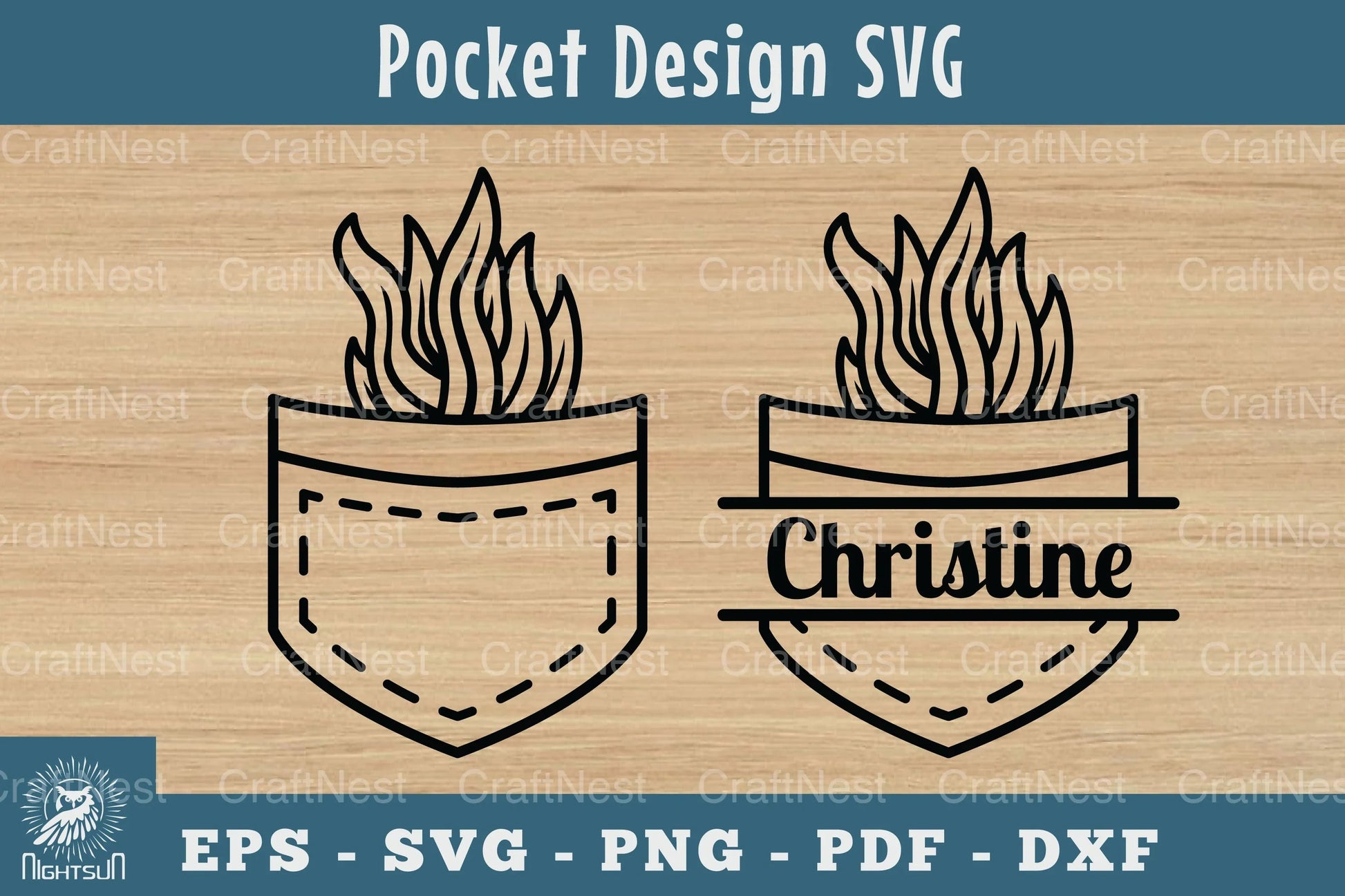 Plant in Pocket Silhouette Design Clipart Bundle - CraftNest - Digital Crafting and Art
