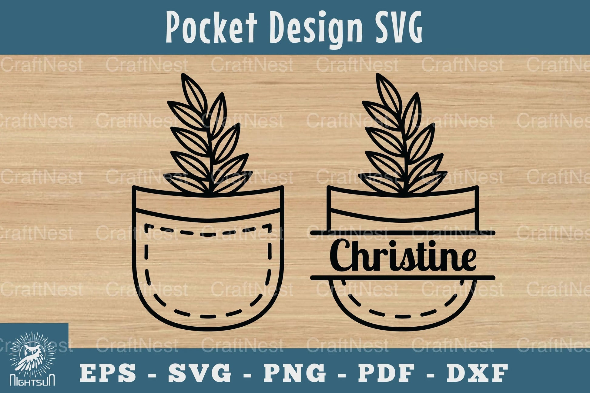 Plant in Pocket Silhouette Design Clipart Bundle - CraftNest - Digital Crafting and Art