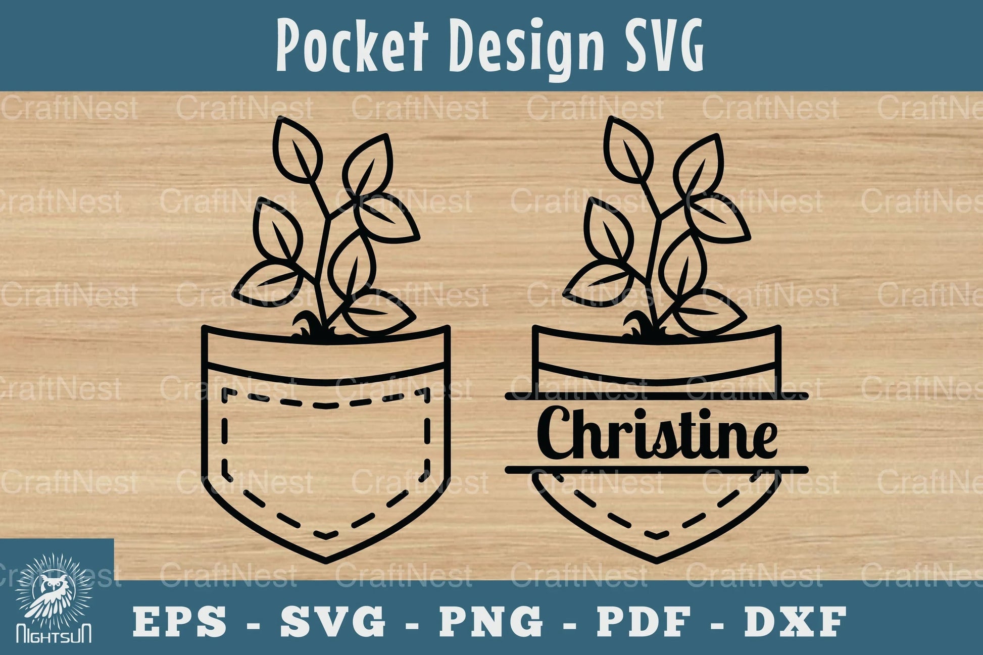 Plant in Pocket Silhouette Clipart Bundle - CraftNest - Digital Crafting and Art