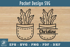 Plant in Pocket SVG Silhouette Clipart Bundle - CraftNest - Digital Crafting and Art