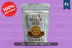 Realistic Plastic Packaging Pouch Mockup - CraftNest - Digital Crafting and Art