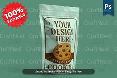 Realistic Plastic Packaging Pouch Mockup - CraftNest - Digital Crafting and Art