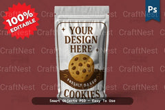 Realistic Plastic Packaging Pouch Mockup - CraftNest - Digital Crafting and Art