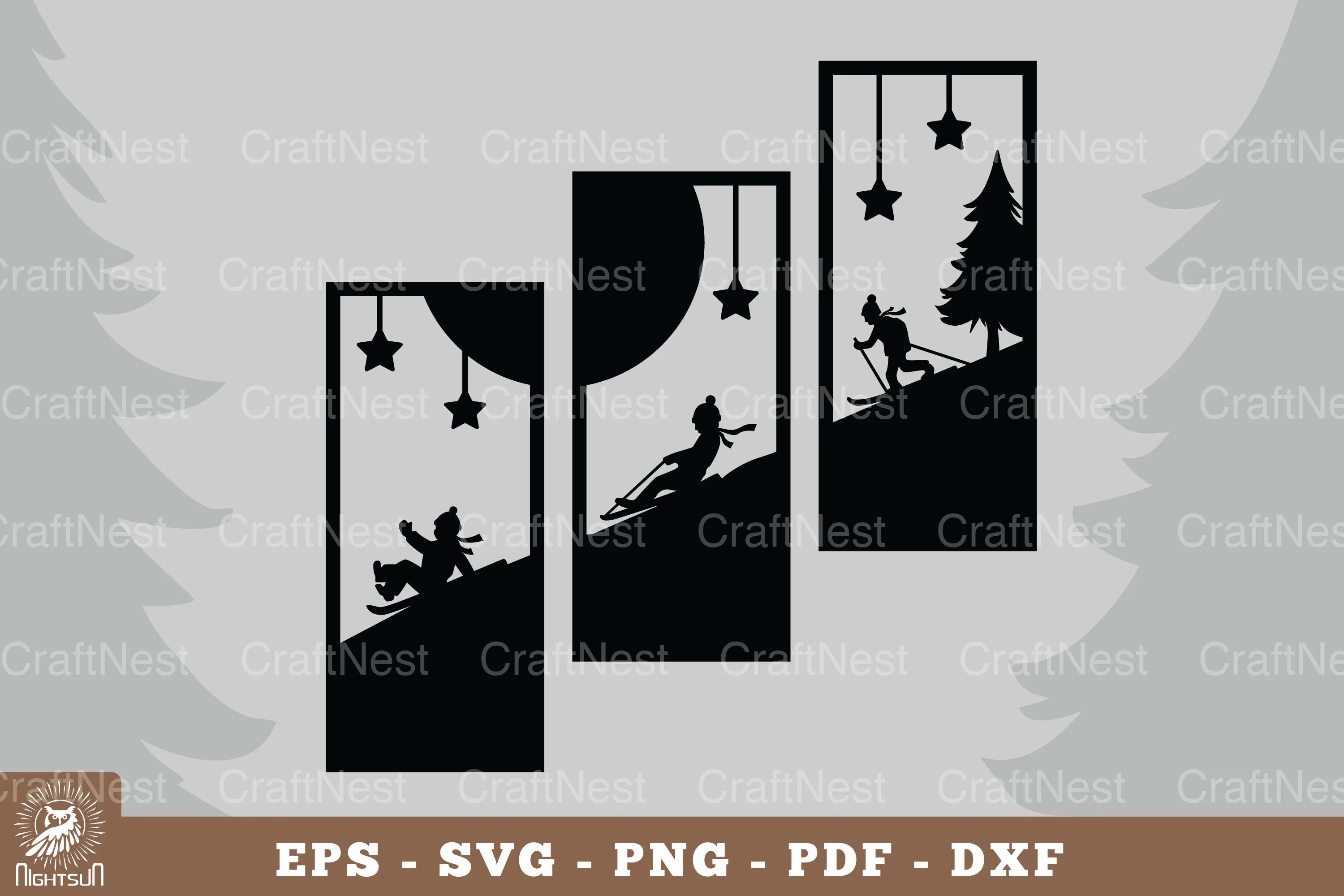 Ice Skating Home Decor Clipart Bundle - CraftNest - Digital Crafting and Art