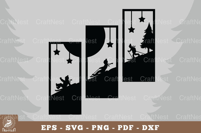 Ice Skating Home Decor Clipart Bundle - CraftNest - Digital Crafting and Art