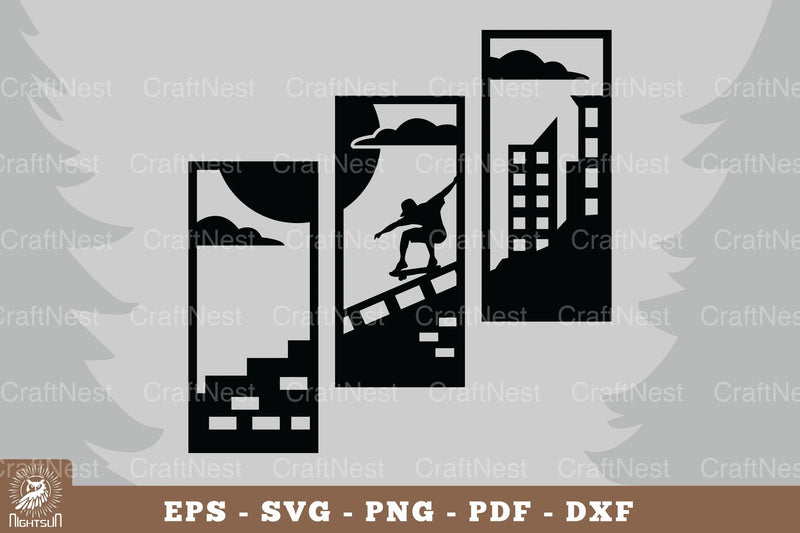 Skateboard Home Decor Clipart Bundle - CraftNest - Digital Crafting and Art
