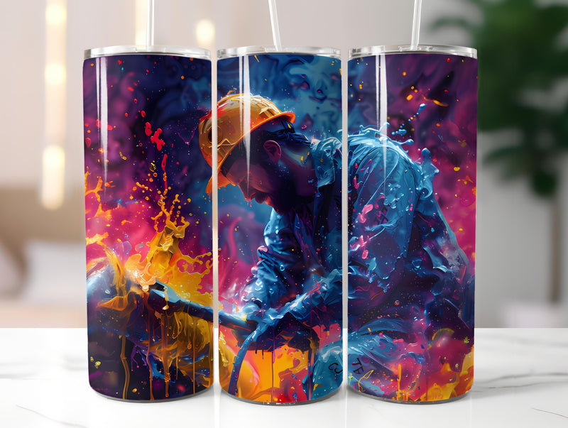 Plumber Profession 1 Tumbler Wrap - CraftNest - Digital Crafting and Art