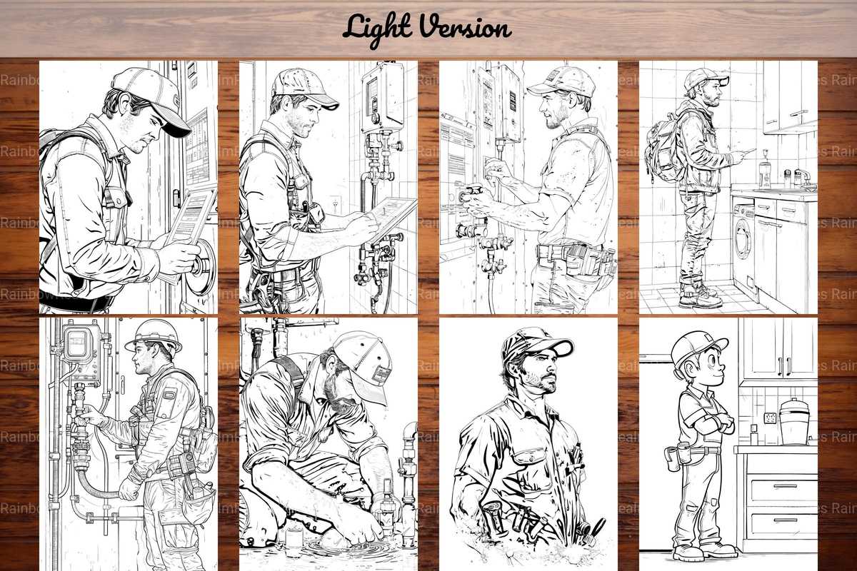 Plumber Coloring Books - CraftNest - Digital Crafting and Art
