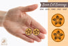 Plumeria Flower Earrings Laser Cut Design Bundle