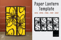 Plumeria Flower Papercut Lantern Template Bundle - CraftNest - Digital Crafting and Art