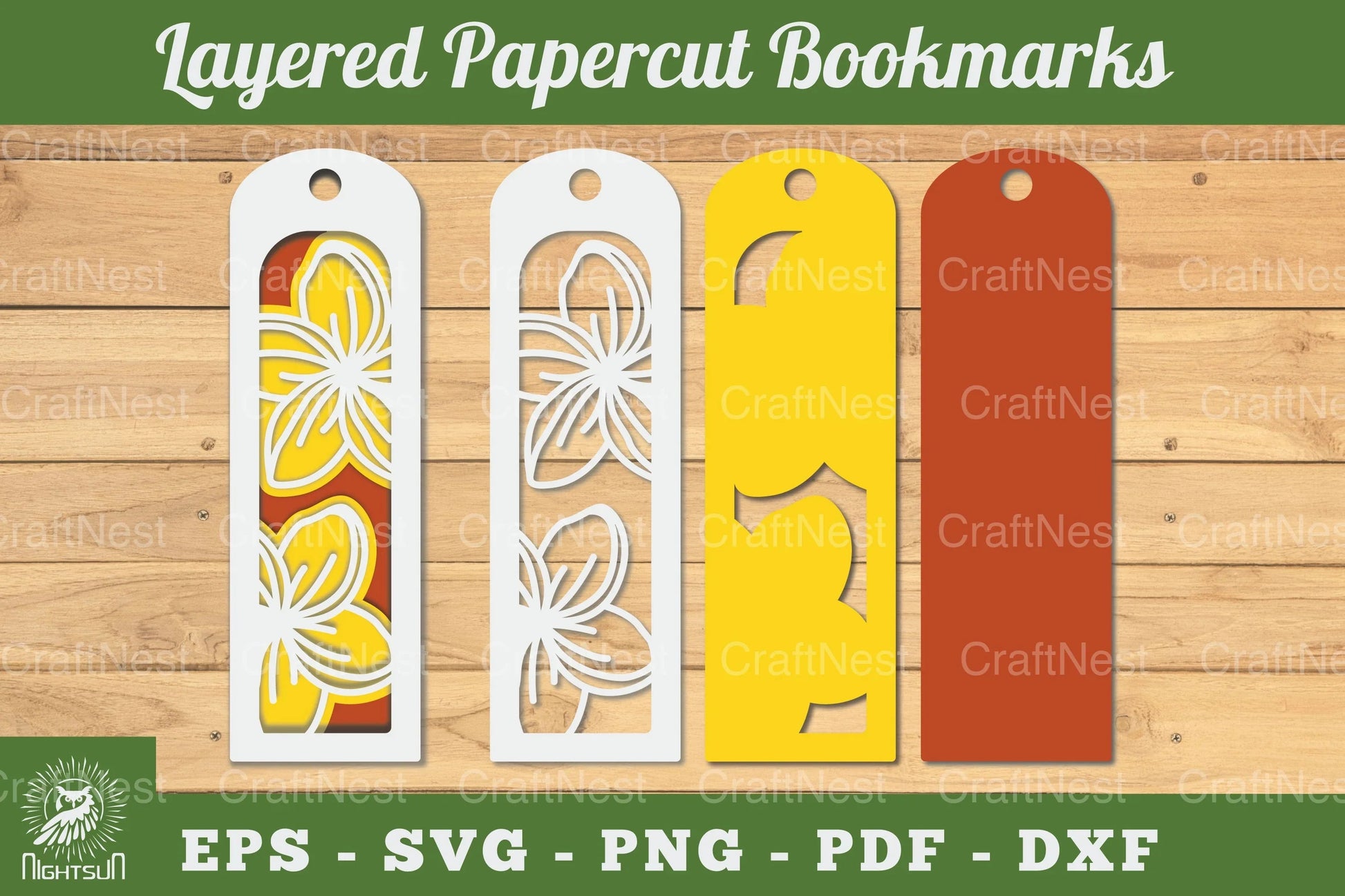 Plumeria Flowers Bookmark Clipart Bundle - CraftNest - Digital Crafting and Art