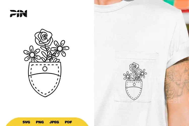 Pocket of Flowers SVG Bundle - CraftNest - Digital Crafting and Art