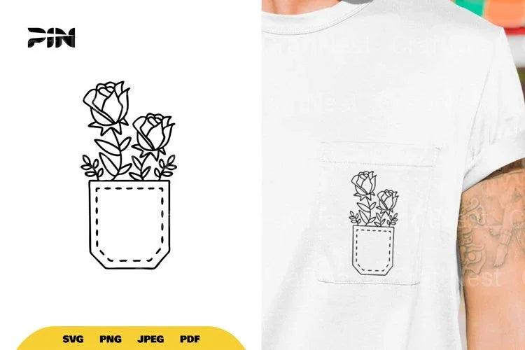 Pocket of Flowers SVG Bundle - CraftNest - Digital Crafting and Art