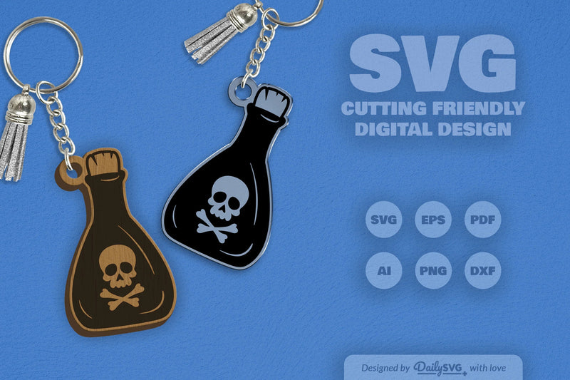 Halloween Poison Bottle Clipart - Daily SVG Bundles 1 - CraftNest - Digital Crafting and Art