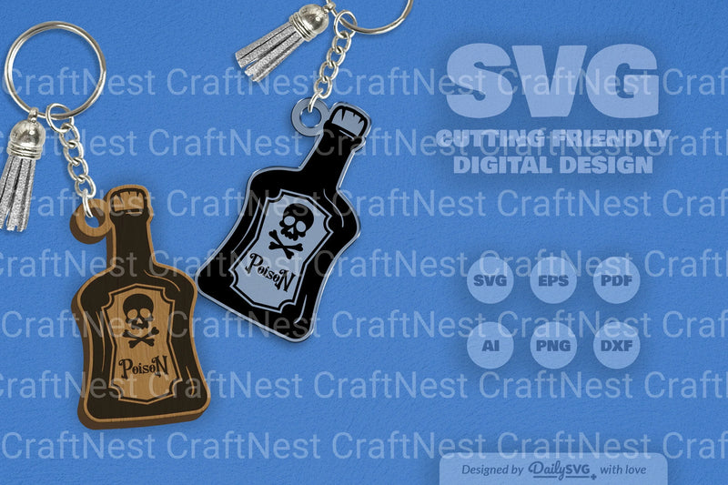 Halloween Poison Bottle Clipart - Daily SVG Bundles 1 - CraftNest - Digital Crafting and Art