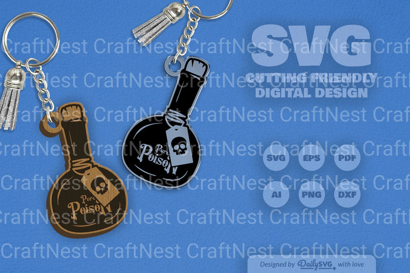 Halloween Poison Bottle Clipart - Daily SVG Bundles 1 - CraftNest - Digital Crafting and Art