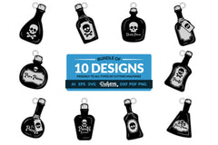 Halloween Poison Bottle Clipart - Daily SVG Bundles 1 - CraftNest - Digital Crafting and Art