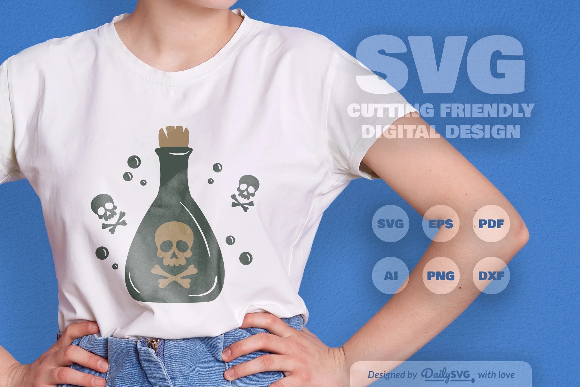 Halloween Poison Bottle Clipart - Daily SVG Bundles - CraftNest - Digital Crafting and Art