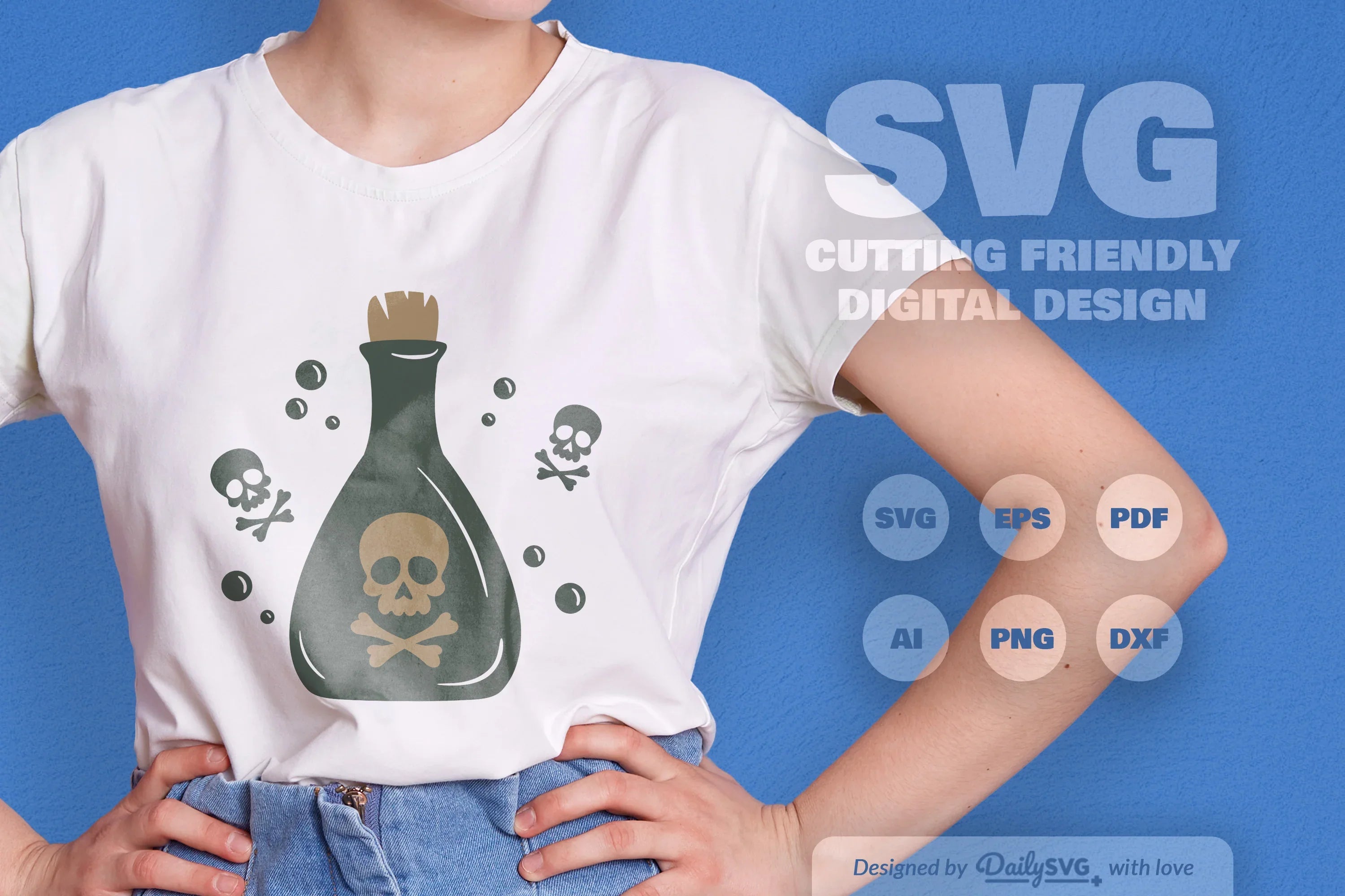 Halloween Poison Bottle Clipart - Daily SVG Bundles - CraftNest - Digital Crafting and Art