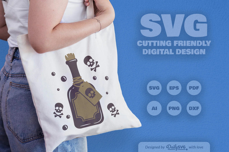 Poison Bottle Halloween SVG Bundle 9 - CraftNest - Digital Crafting and Art