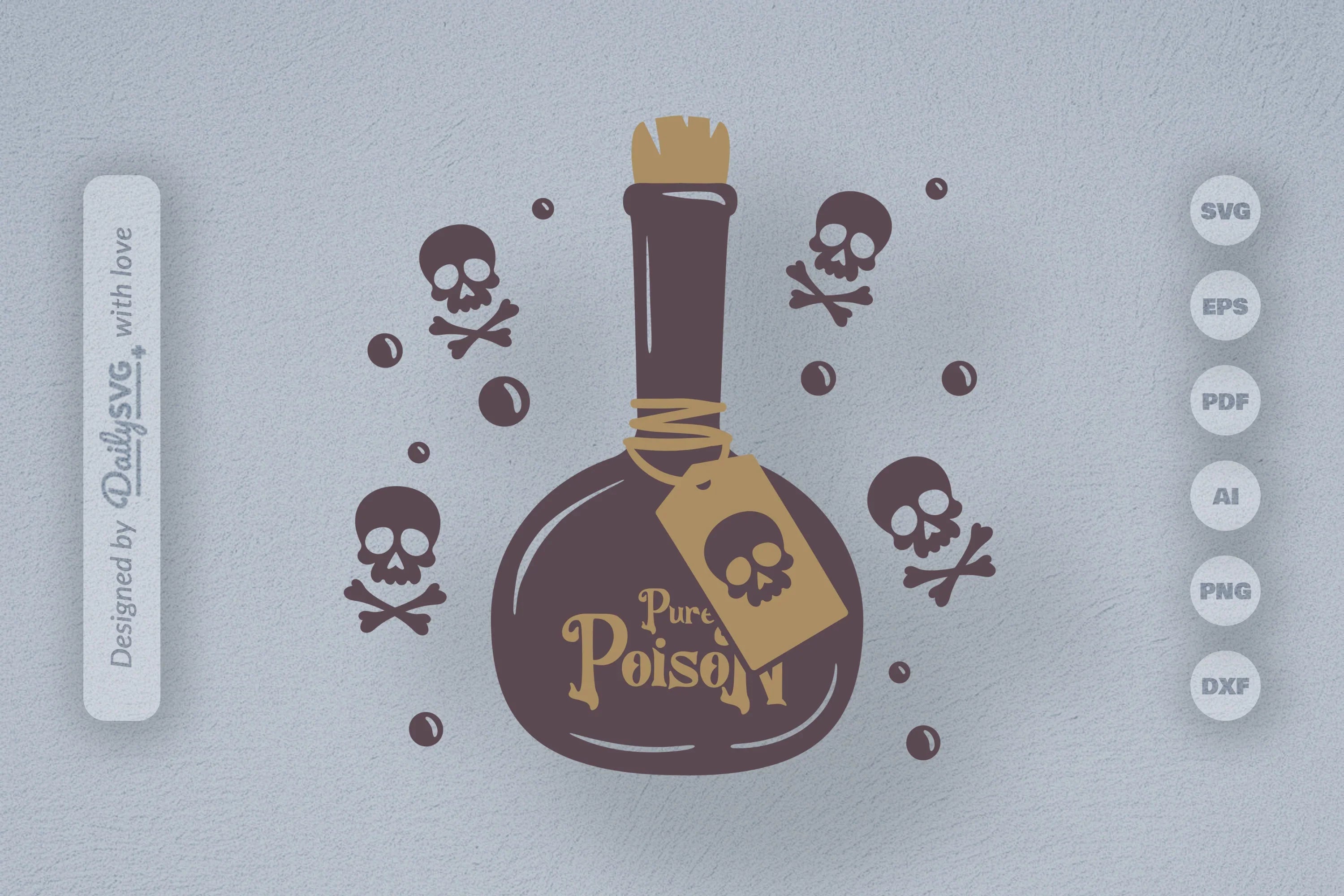 Poison Bottle Halloween SVG Bundle 4 - CraftNest - Digital Crafting and Art