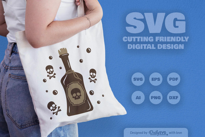 Poison Bottle Halloween SVG Bundle 3 - CraftNest - Digital Crafting and Art