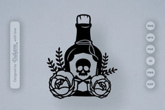 Poison Bottle with Roses Halloween SVG Bundle 8 - CraftNest - Digital Crafting and Art