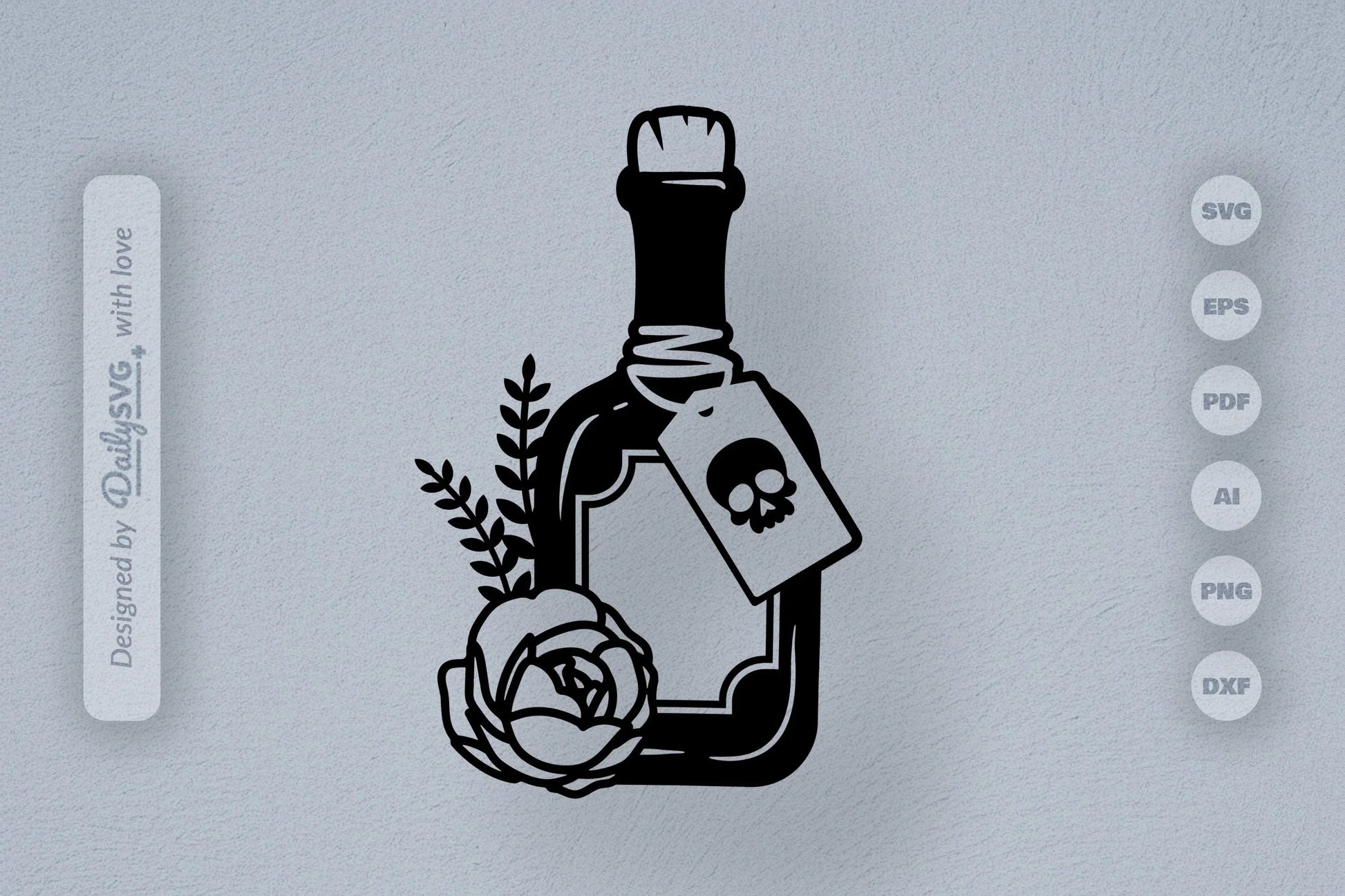 Poison Bottle with Roses Halloween SVG Bundle 6 - CraftNest - Digital Crafting and Art