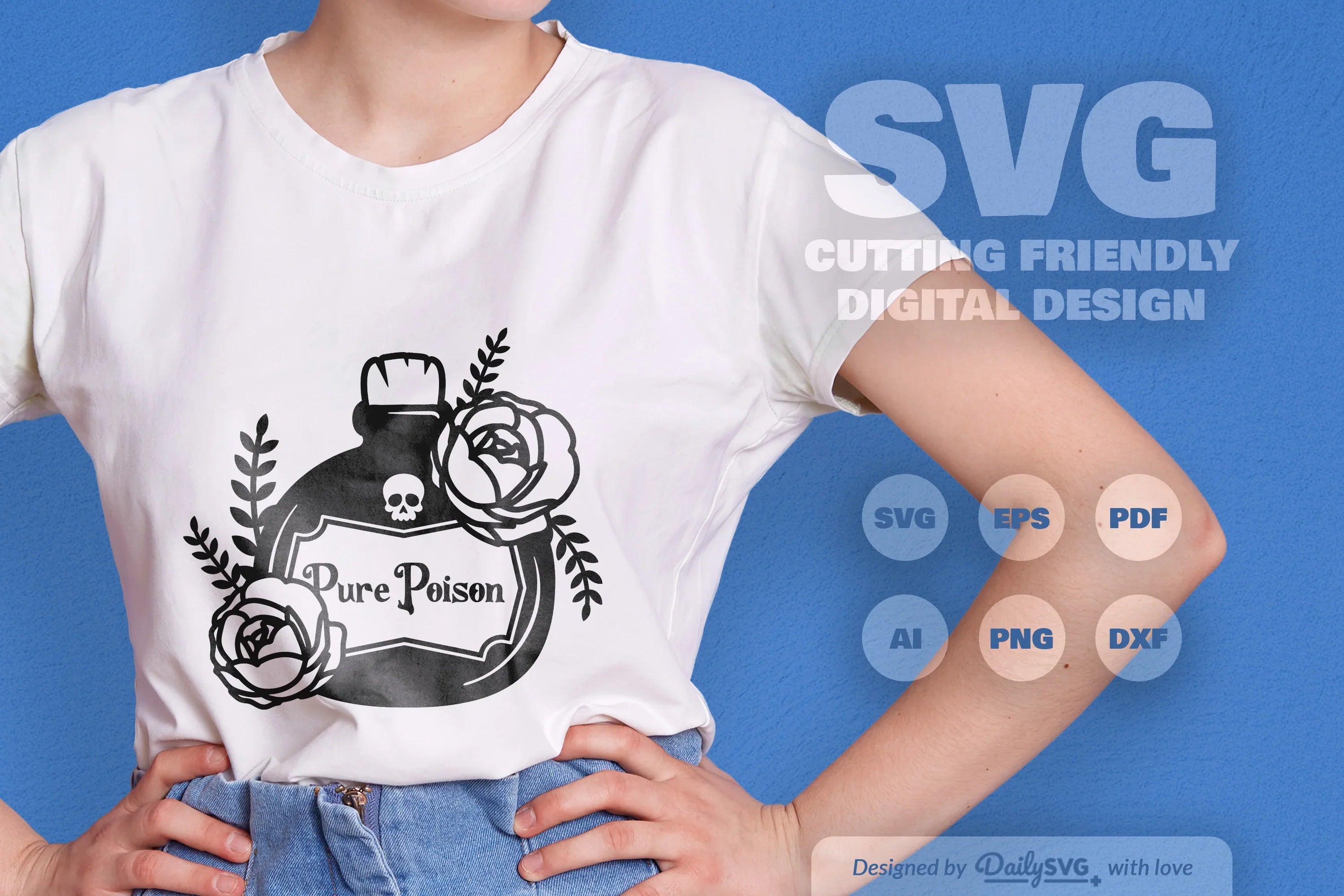 Poison Bottle with Roses Halloween SVG Bundle 7 - CraftNest - Digital Crafting and Art