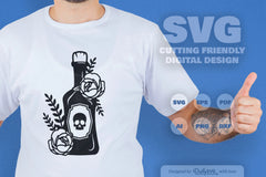 Poison Bottle with Roses Halloween SVG Bundle - CraftNest - Digital Crafting and Art