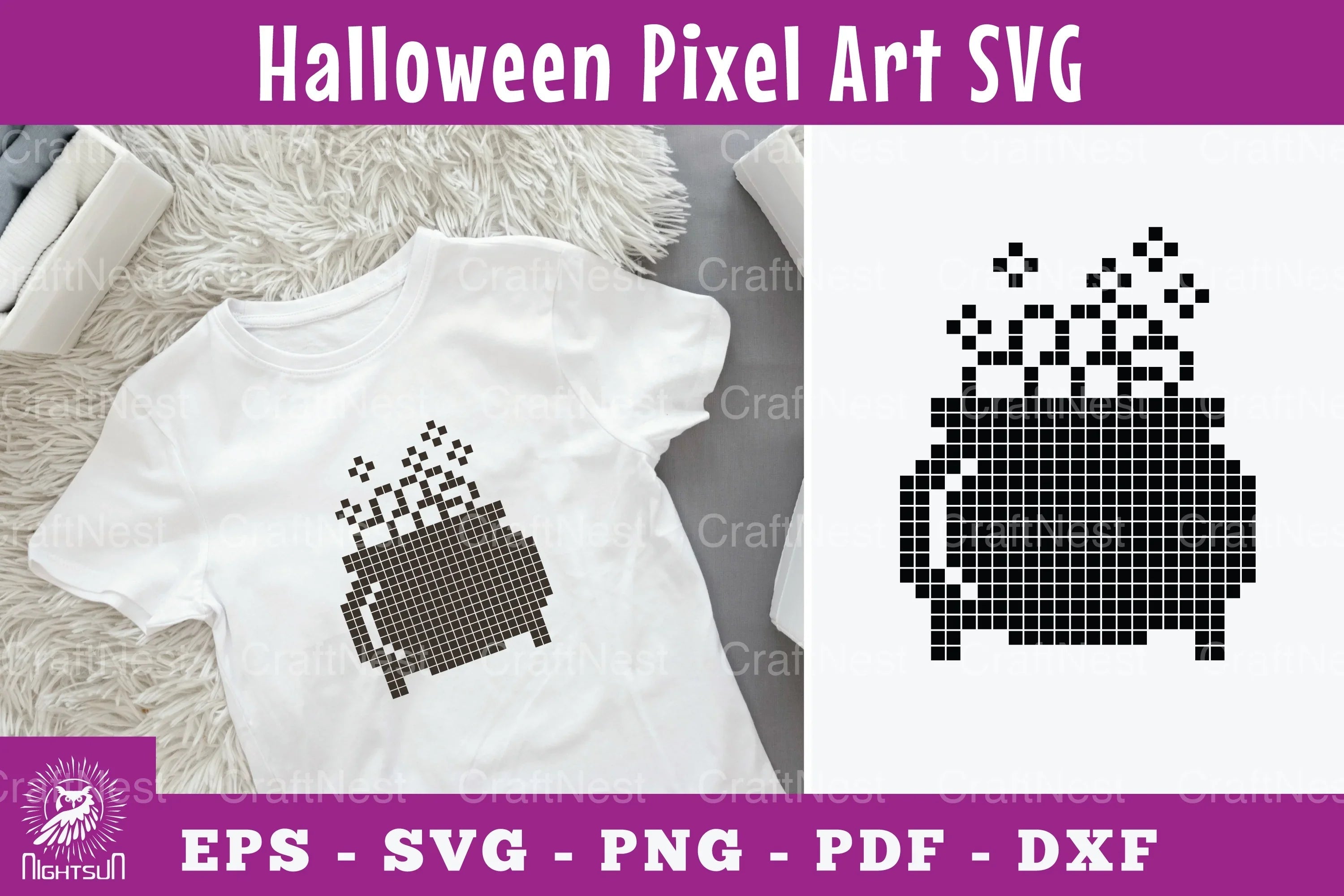 Poison Pot Pixel Art Clipart Bundle - CraftNest - Digital Crafting and Art