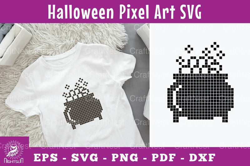 Poison Pot Pixel Art Clipart Bundle - CraftNest - Digital Crafting and Art