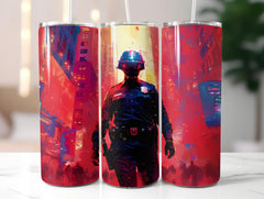 Police Officer 1 Tumbler Wrap - CraftNest - Digital Crafting and Art
