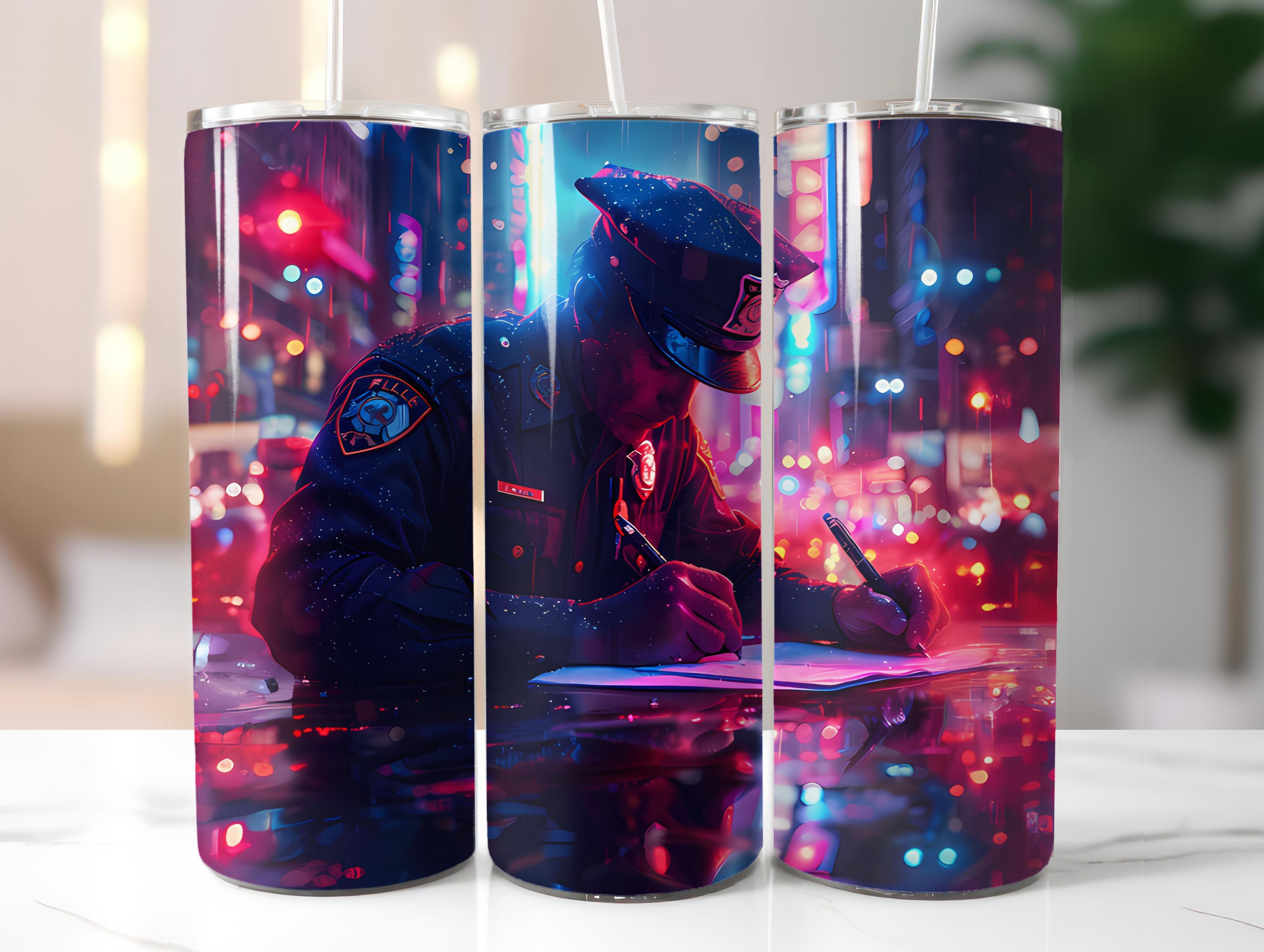 Police Officer 4 Tumbler Wrap - CraftNest - Digital Crafting and Art