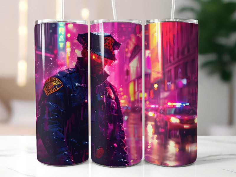 Police Officer 2 Tumbler Wrap - CraftNest - Digital Crafting and Art