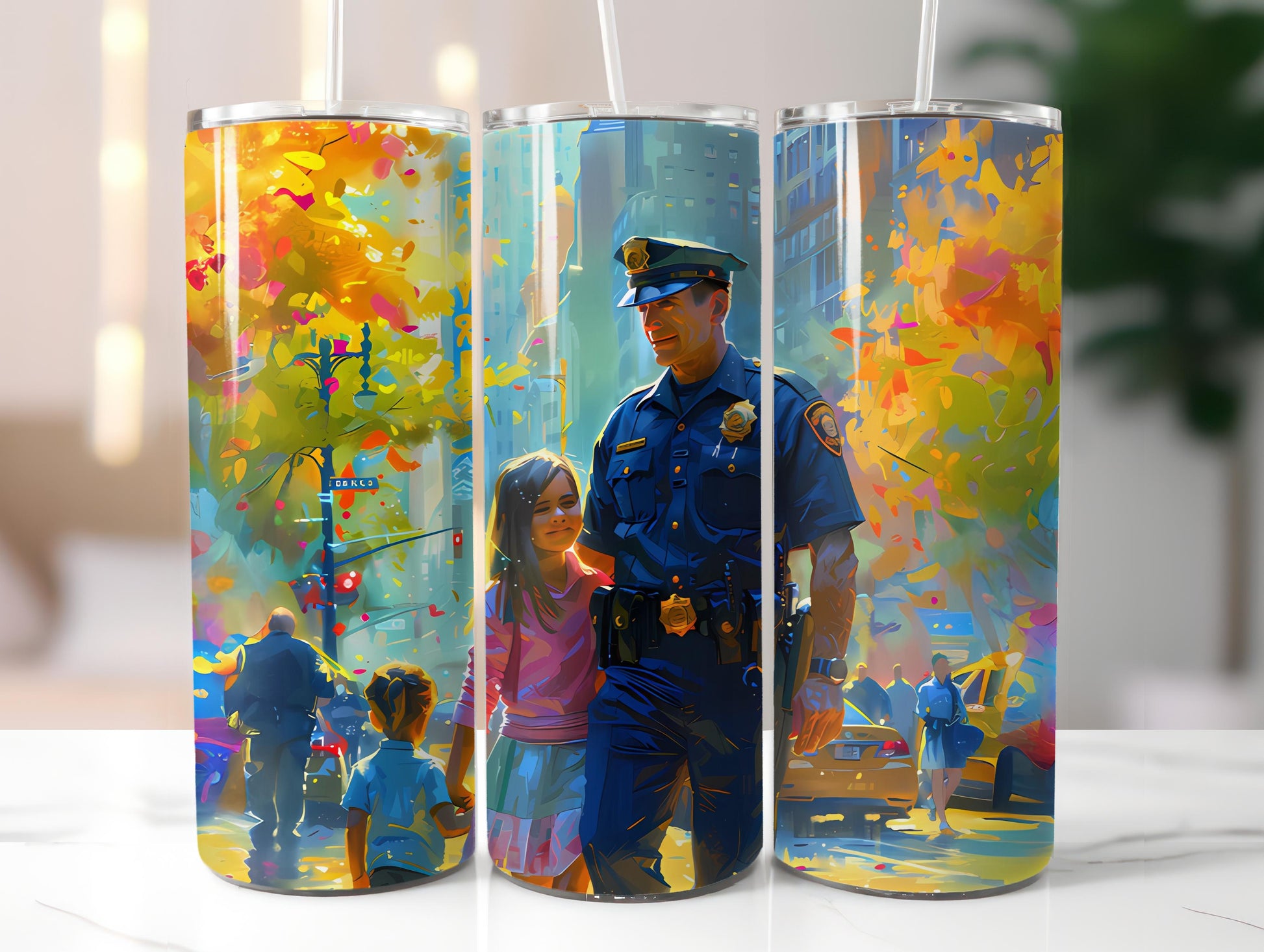 Police Officer 4 Tumbler Wrap - CraftNest - Digital Crafting and Art