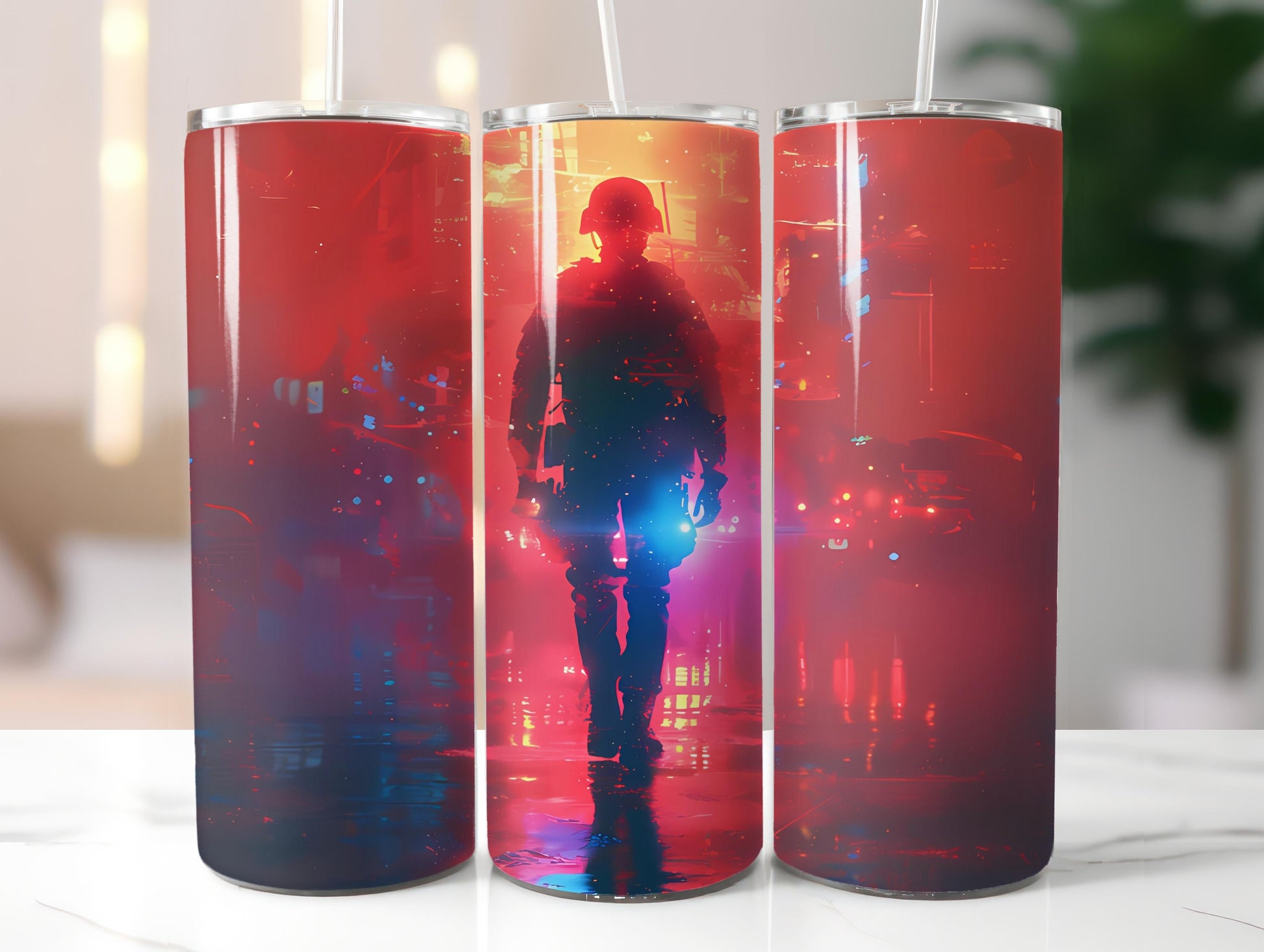 Police Officer 1 Tumbler Wrap - CraftNest - Digital Crafting and Art