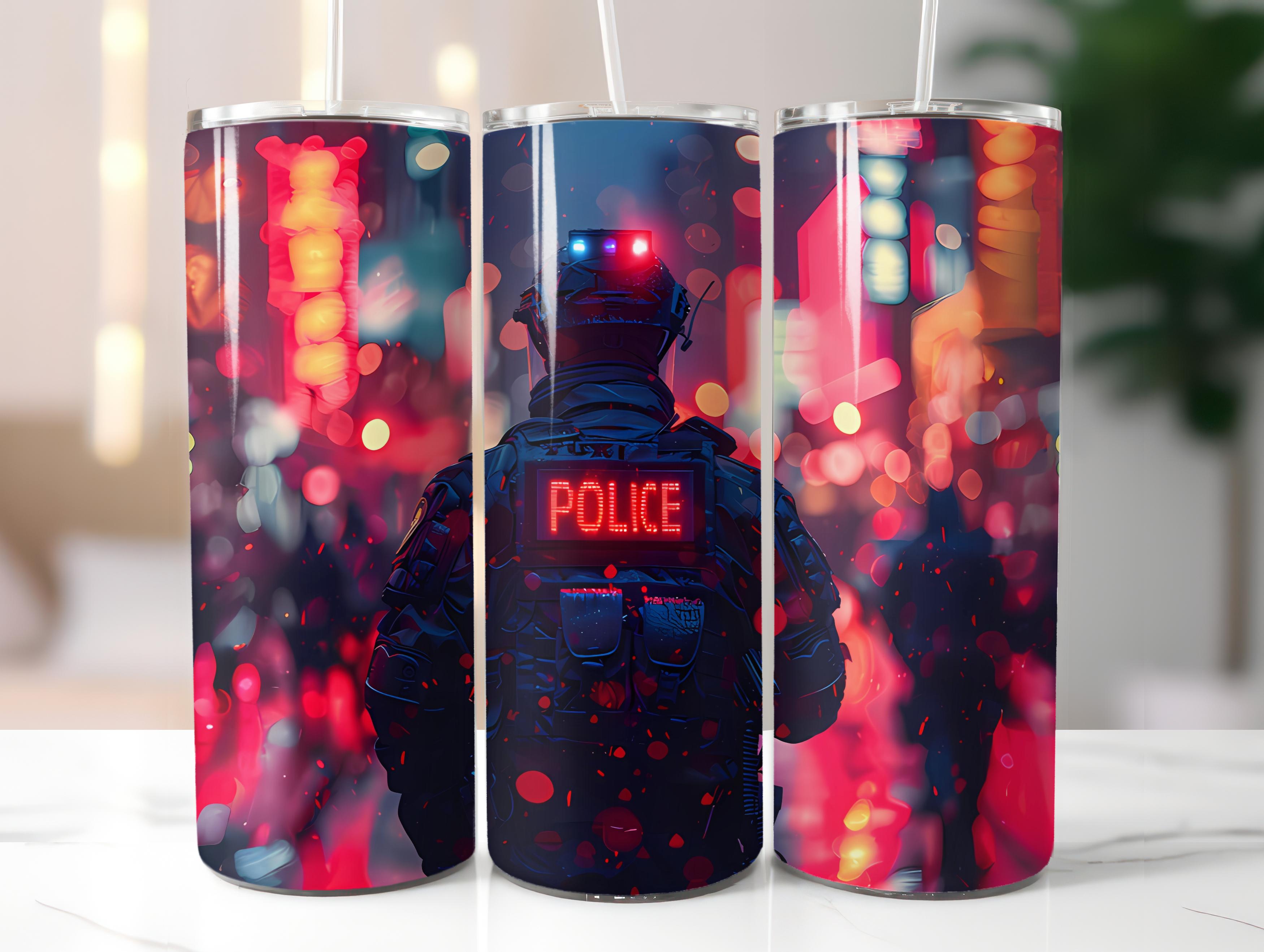 Police Officer 4 Tumbler Wrap - CraftNest - Digital Crafting and Art