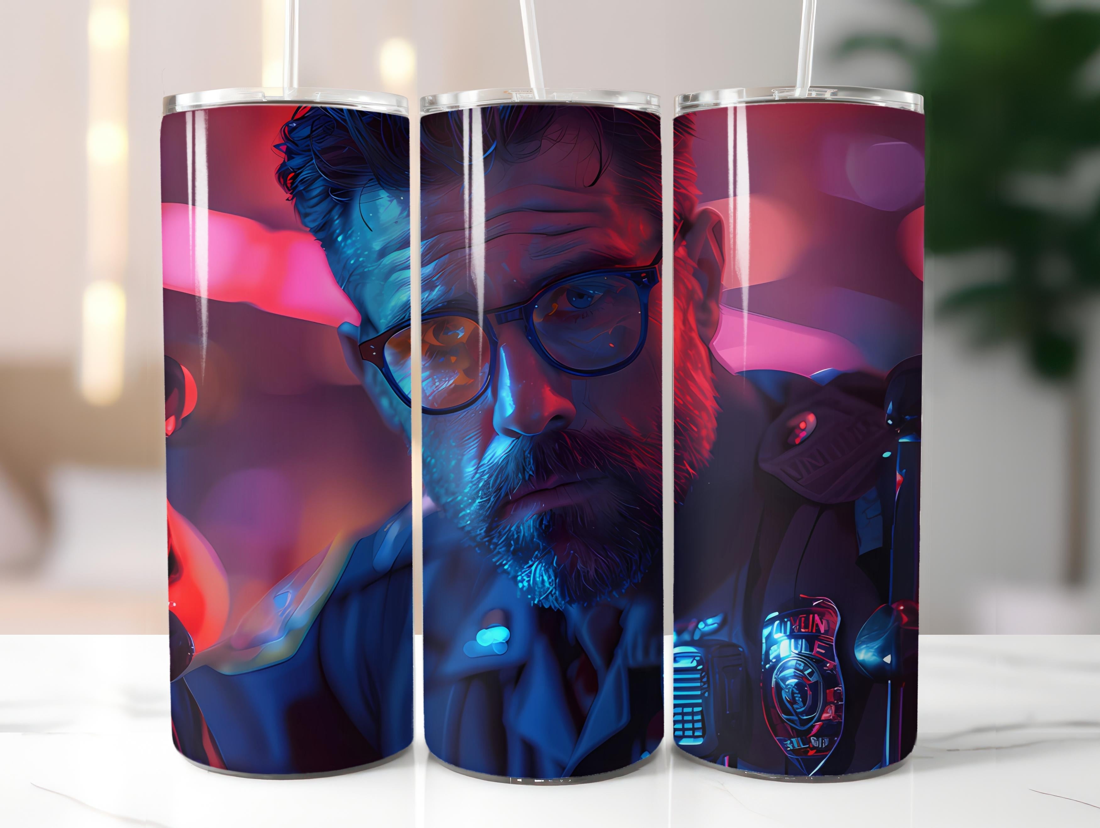 Police Officer 2 Tumbler Wrap - CraftNest - Digital Crafting and Art