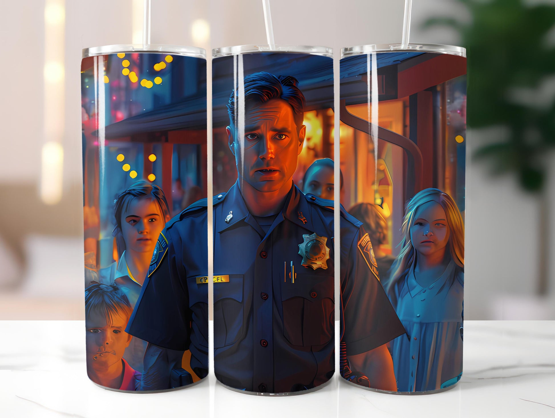 Police Officer 1 Tumbler Wrap - CraftNest - Digital Crafting and Art